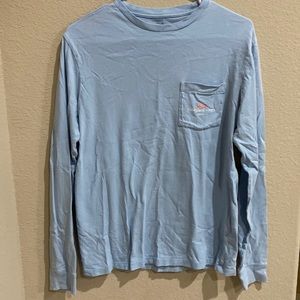 vineyard vines blue lacrosse long sleeve XS